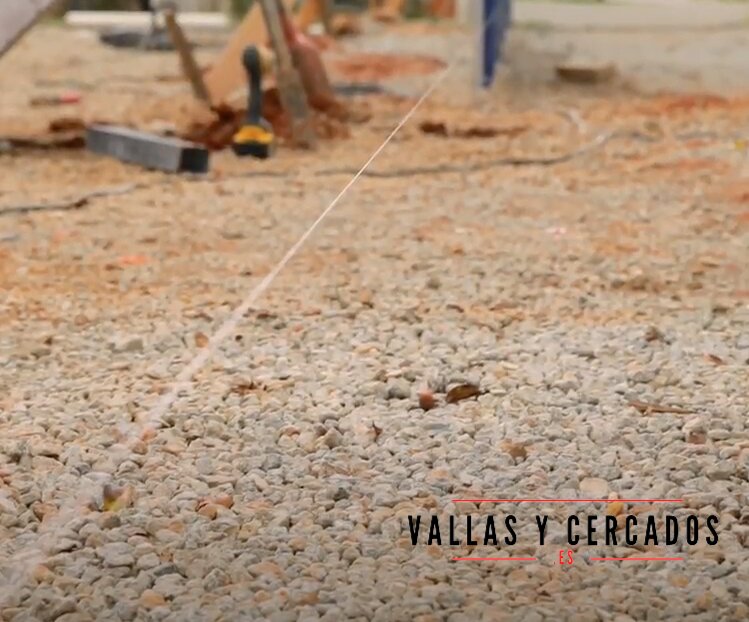 Vallado de obra Instalación
